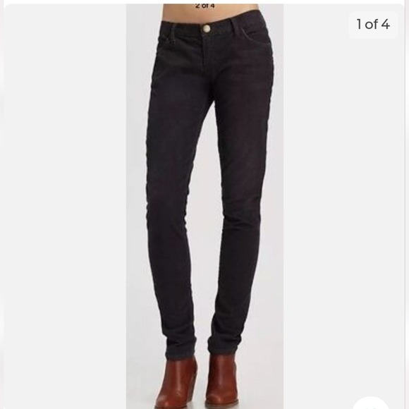 Current/Elliott Black The Stiletto Corduroy Jeans/Pants Size 27